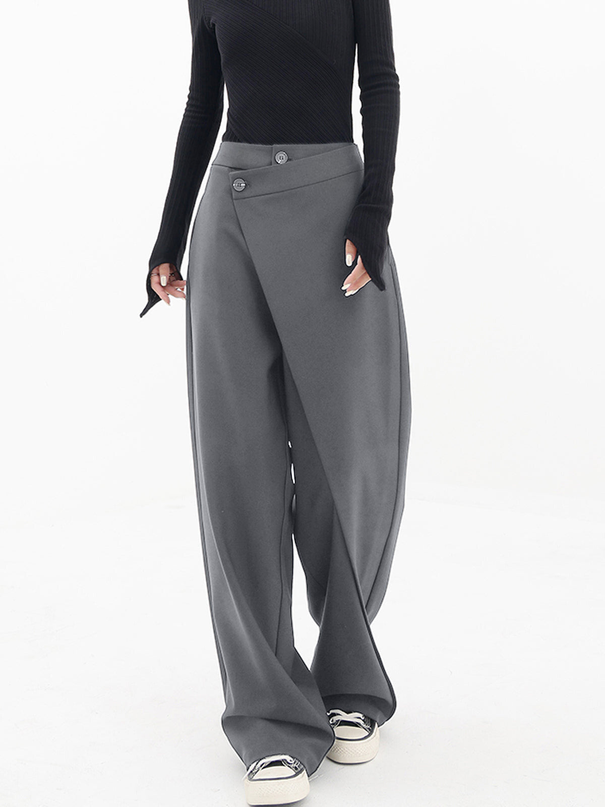 Anne | Asymmetrische Baggy-Hose