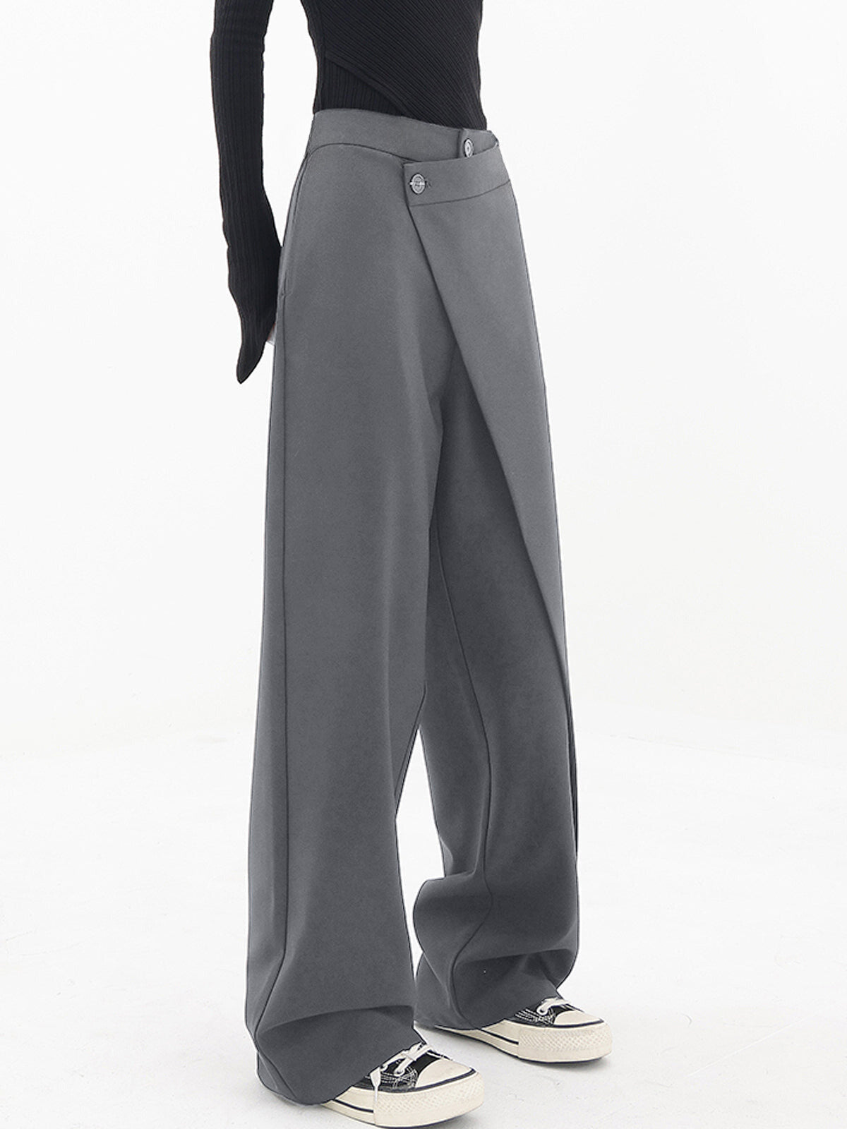 Anne | Asymmetrische Baggy-Hose