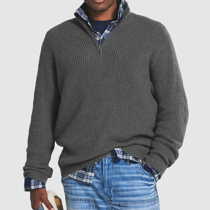 James | Kaschmir Zip-Up Business Casual Pullover