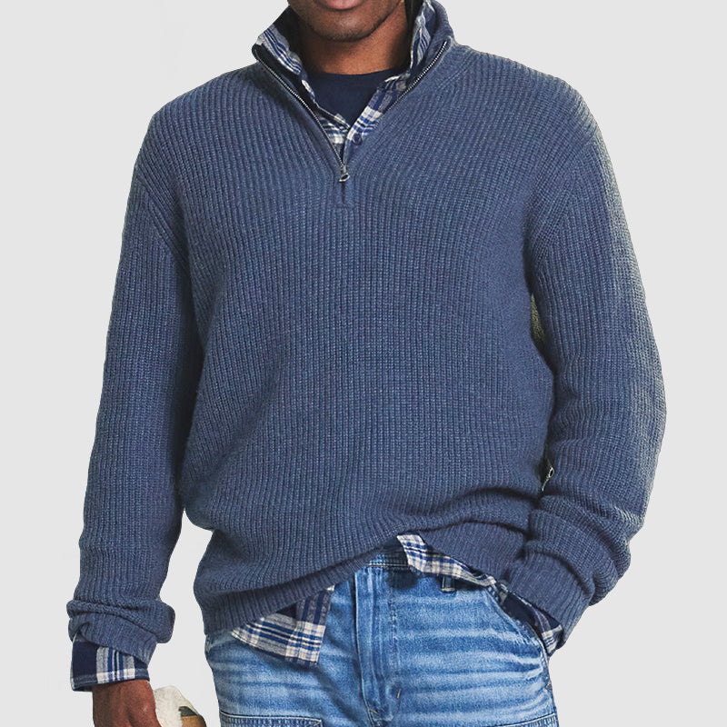 James | Kaschmir Zip-Up Business Casual Pullover